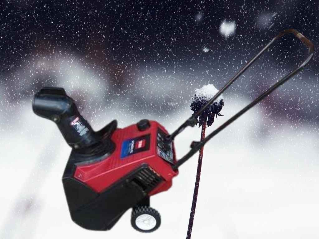 Single stage snow blower