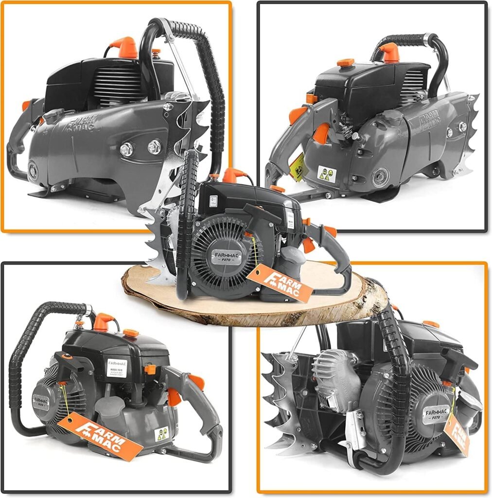 FARMMAC F070 Gas Chainsaw Powerhead, NEOTEC Chainsaw 105cc 2-Cycle Gasoline Power Chain Saws, 4.8KW 6.4HP Fit for 36 and 42 inch Bar, All Parts Compatible with MS070 090